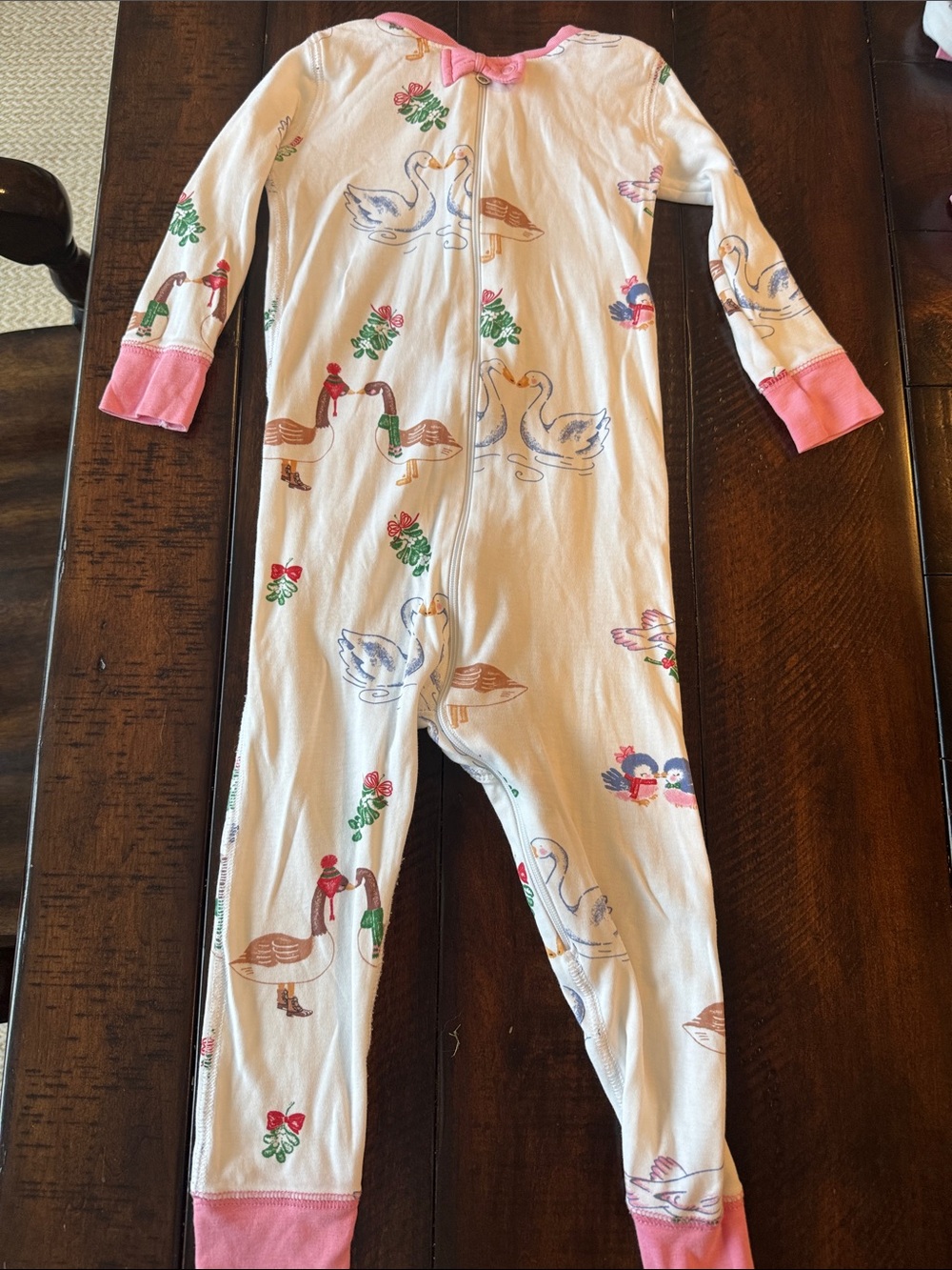 The Beaufort Bonnet Company "Greenbrier Geese" Noelle's Footless Pajamas – 2T